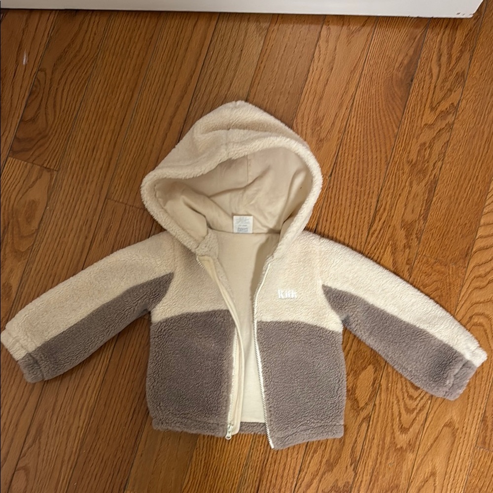 Kith (baby) Cream and tan Hooded fleece Sweatshirt 12-18months